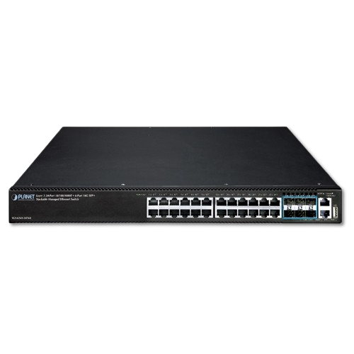 Switch Administrable Layer 3 PLANET SGS-6341-24T6X 24 Puertos Gigabit + 6 SFP+ 10G