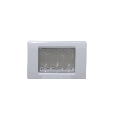 KEP-9 KALOP Cubierta Exterior para 3-Módulos Gris IP55 3-Plazas Sigma KL42403