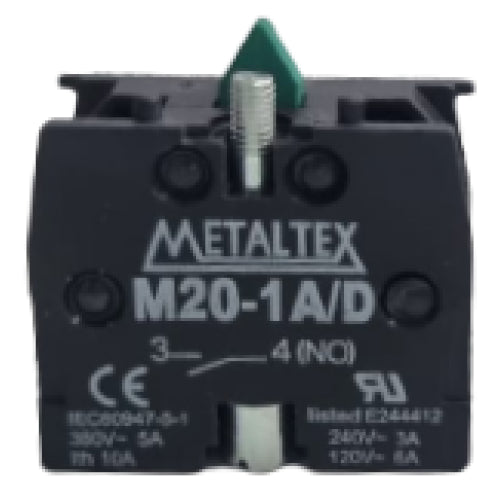 Contacto dorado para M20/P20 baja corriente - 1NA