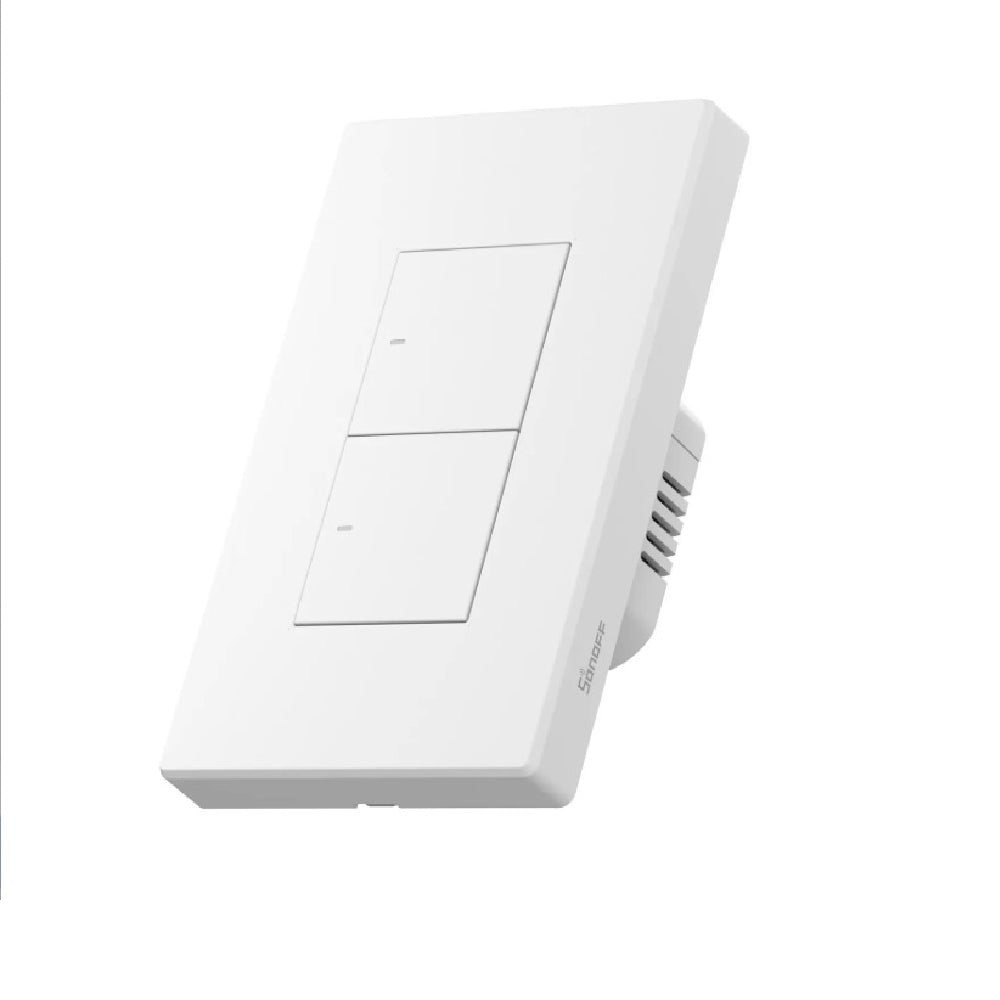 Conmutador Inteligente WiFi de Montaje Mural Sonoff SwitchMan M5 Acabado Blanco Doble Circuito Matter