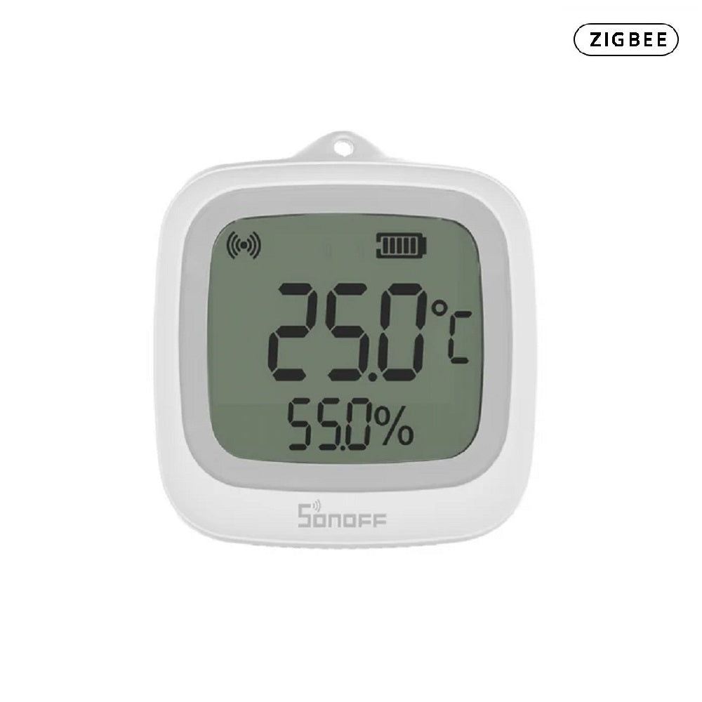 Detector de Temperatura y Humedad con Protocolo Zigbee Clasificación IP65 Pantalla Integrada – Sonoff SNZB-02WD
