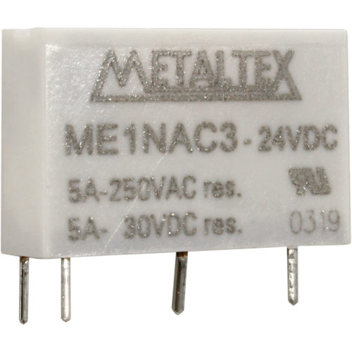 Relé industrial miniatura de potencia 1NA hasta 5A serie ME - 5VDC