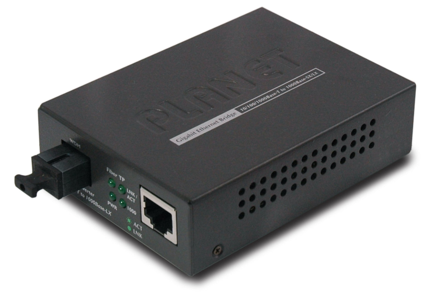 Conversor de Medios 10/100/1000BASE-T a 1000BASE-LX (WDM) TX:1310nm 60Km