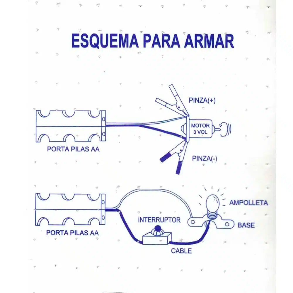 Surtido Educativo de Componentes Eléctricos de 8 Unidades