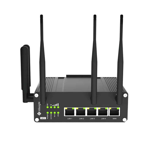 Módem Celular Profesional 5G Doble SIM WiFi 6 PoE RS232 RS485 Entradas/Salidas DI/DO Python IoT M2M LTE Gigabit – Milesight UR75-504AE-P-W2