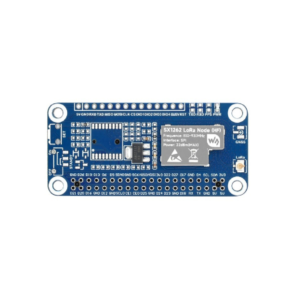 Módulo de Ampliación LoRaWAN con Chip SX1262 Compatible con Raspberry Pi