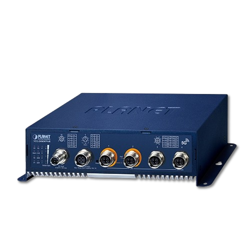 Gateway Industrial Vehicular 5G NR con PoE+ M12 PLANET