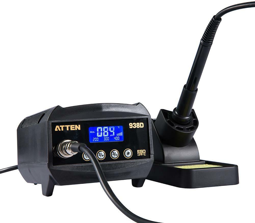 Equipo de Soldadura AT938D dotado de Visualizador LCD, Potencia 60W (Hierro de Soldar)