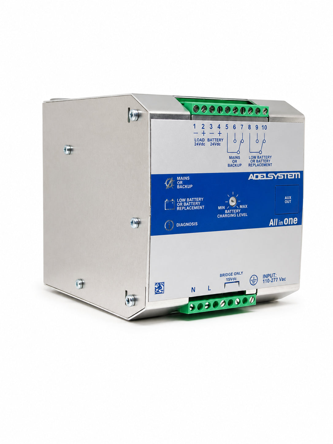 UPS en DC riel din entrada 115~230VAC salida 24V 10A