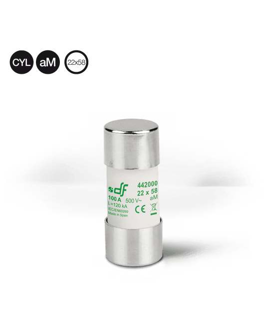 Fusible DF ELECTRIC curva aM; 40A; 690VAC; 22x58mm con Striker