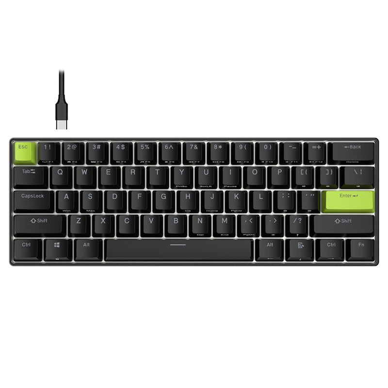 Periférico de Entrada Mecánico Gaming 60% RK C61 HE con tecnología Hall Effect – Royal Kludge