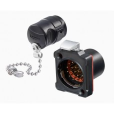 Conector Serie BD-24 Hembra 19 Pines Socket Bloqueo Plástico CNLINKO