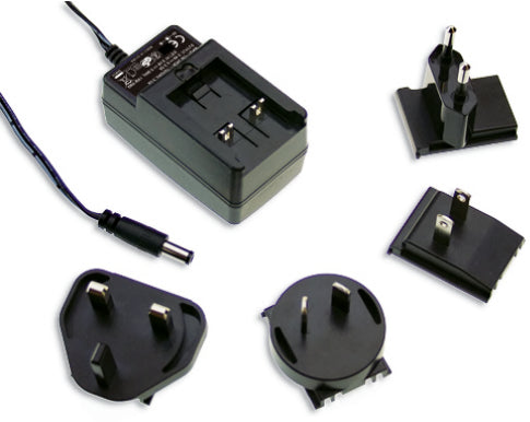 Fuente de poder mural industrial AC-DC conector P1J 18W GE18I - 12V