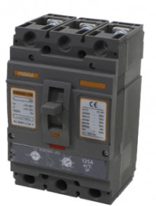 Automático en caja moldeada tripolar con ajuste térmico y magnético 125 a 250A serie DCR250 - 200A