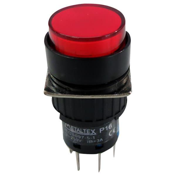 Pulsador iluminado 16mm