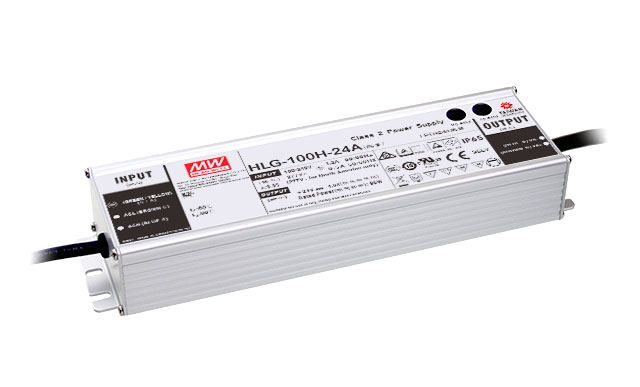 Driver LED carcasa metálica voltaje 100W HLG-100H - A - Ajuste Potenciómetro (Io) - 36V