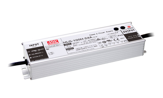 Driver LED carcasa metálica voltaje 100W HLG-100H - A - Ajuste Potenciómetro (Io) - 36V