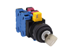 Selector Switch, key handle, plastic bezel, 3 positions, maintained, screw terminal