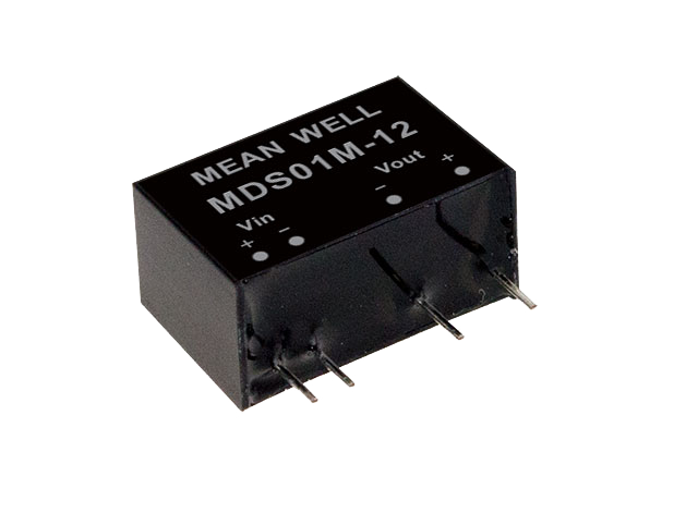 Conversor DC-DC modular médico 1W MDS/MDD01 - 10.8 a 13.2VDC - 15V