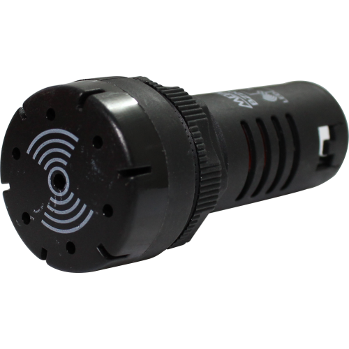 Zumbador buzzer con piloto plástico 22mm serie BZ - Negro - 24VAC/DC