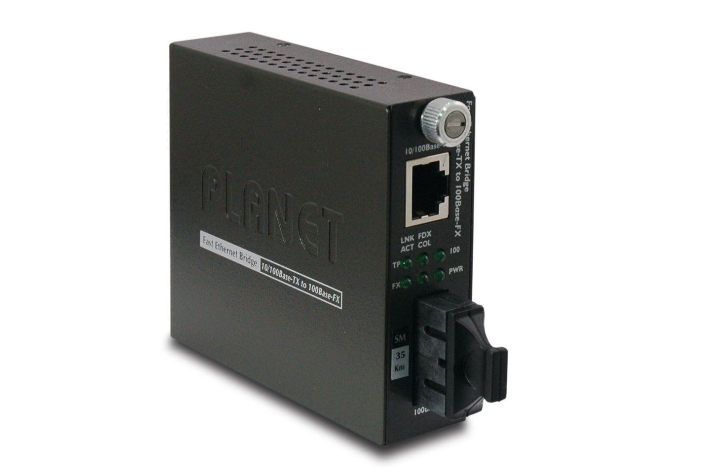 Conversor de medios smart 10/100Base-TX a 100Base-FX (SC, SM) - 35km