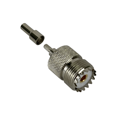 UH1C. Conector Hembra UHF RG316 Crimpable CA100 RG174