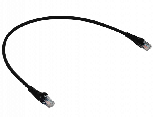 CPN-05-4. LINKMADE 4 UNIDADES 50CM CAT5E NEGRO LSZH CABLE PATCH MOLDEADO MULTIHILO