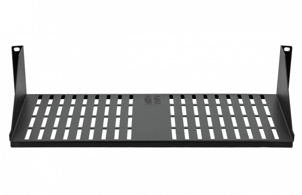 RB2-3VL LINKMADE Perforada 2U 30cm-Profundidad Estante Negro para Bastidor requiere-Tornillería