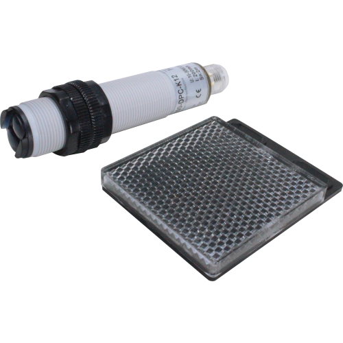 Sensor fotoeléctrico retroreflectivo 2M de distancia M18 grado IP66 serie P18R - NPN 10~30VDC (1NA+1NC) - M12