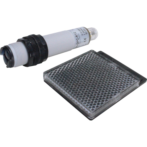 Sensor fotoeléctrico retroreflectivo 2M de distancia M18 grado IP66 serie P18R - PNP  10~30VDC (1NA+1NC) - M12