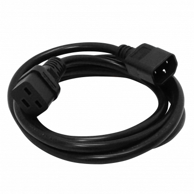 CCMD Negro C14-Macho C19-Hembra Cable de Alimentación 10A 3x1.5mm2 1,5-1,8 metros