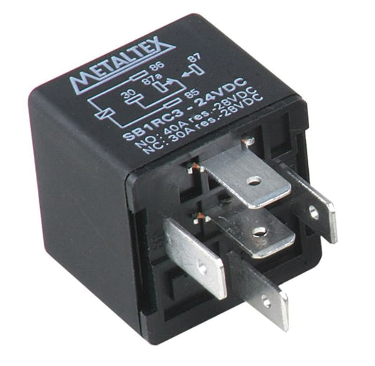 Relé automotriz SPDT 40A serie SB - Con fijación - 24VDC