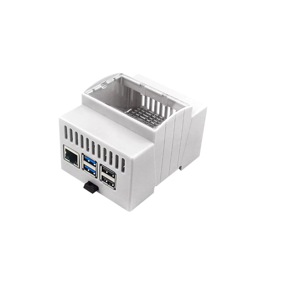 Estuche para Raspberry Pi 5 con Sistema de Montaje DIN