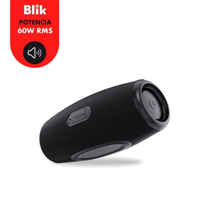 Altavoz Inalámbrico Blik Beatbass con Conectividad Bluetooth, Potencia de 60W e Impermeabilidad IPX6
