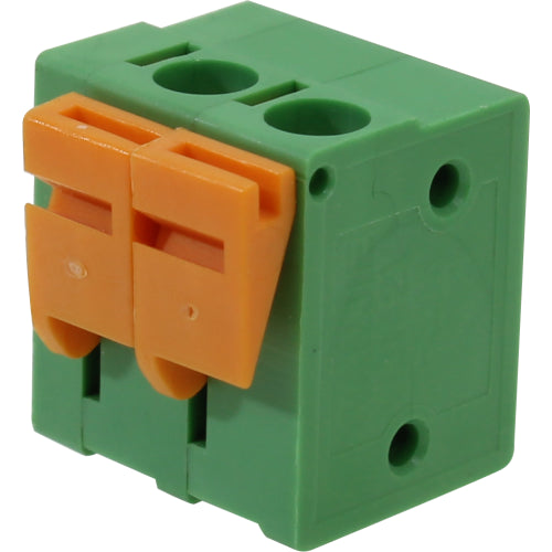 Bornera modular para PCB push in 180° alto 13.88mm - paso 5.08mm BR5 - 2 vías
