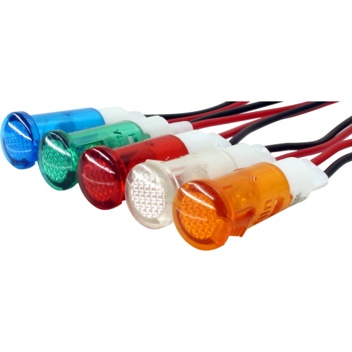 Indicador luz piloto 10mm plástico con cable 20cm serie IL10 - Verde - 24VAC/DC