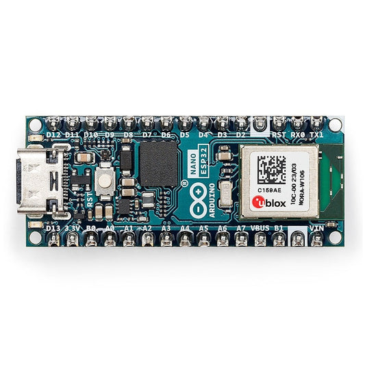 Microcontrolador Arduino Nano ESP32 con Pines Soldables