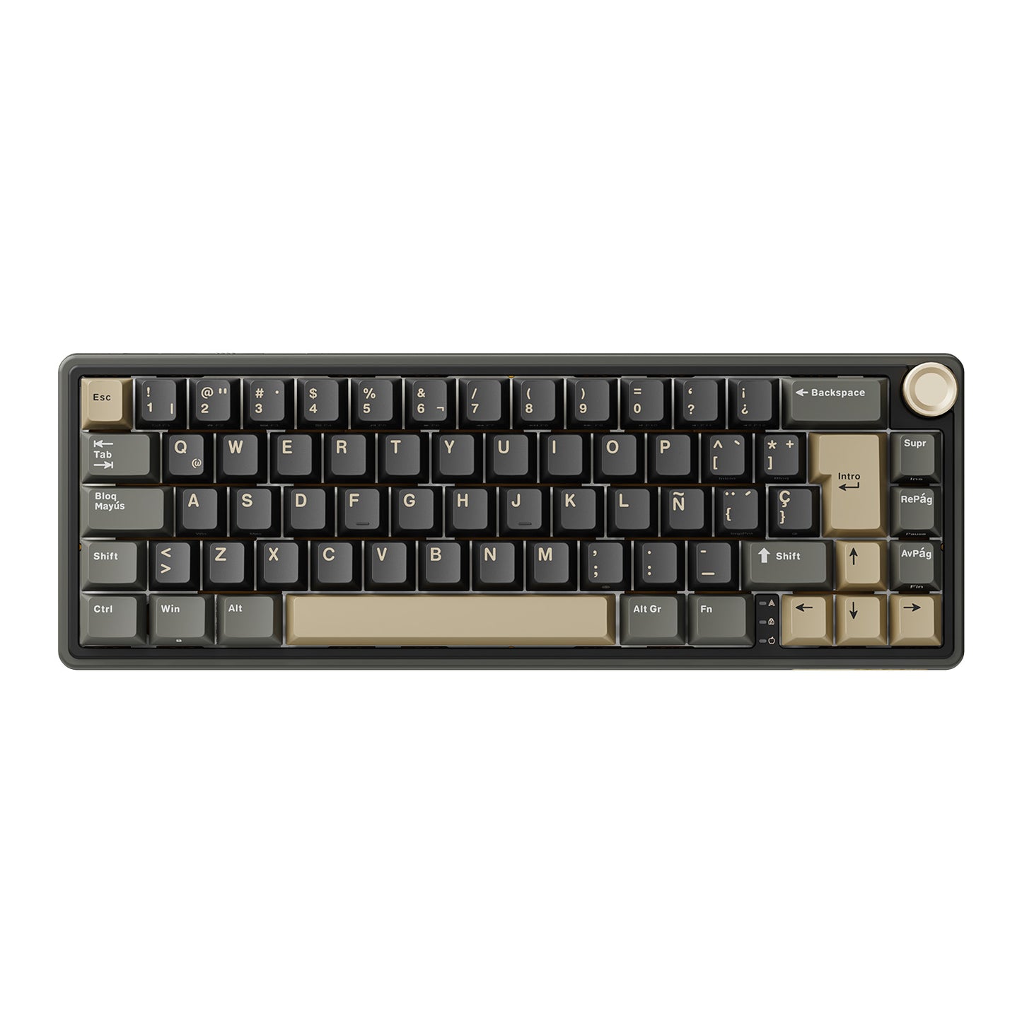Teclado de Escritura RK R65 Phantom Distribución 65% Idioma Español Interruptor Marrón – Royal Kludge