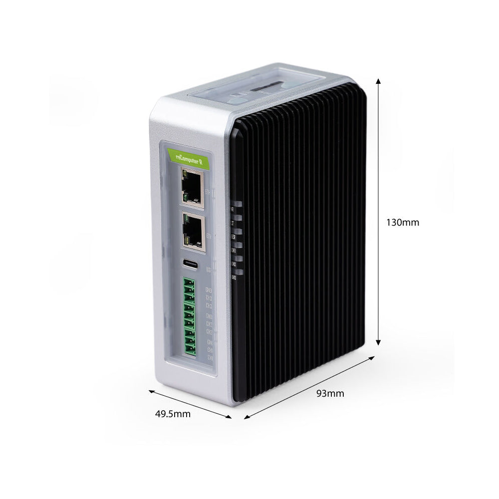 reComputer R1035-10 – Pasarela IoT Basada en Raspberry Pi y Dispositivo de Control, equipado con CM4, compatible con Inteligencia Artificial | 8GB de Memoria RAM, 32GB de Almacenamiento eMMC