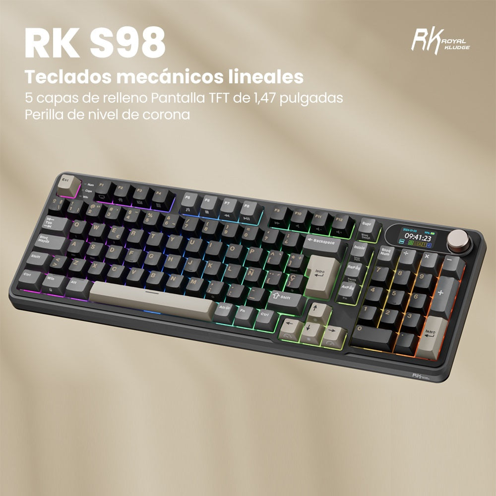 Periférico Mecánico Inalámbrico RK S98 Phantom 96% Español – Royal Kludge