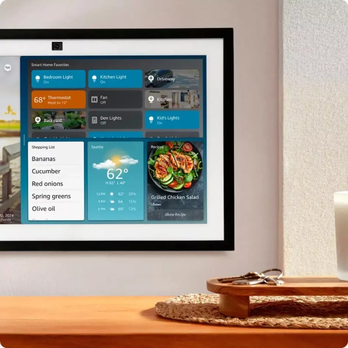 Pantalla digital inteligente Amazon Echo Show 15 versión 2 de 15.6″ resolución Full HD con asistente Alexa