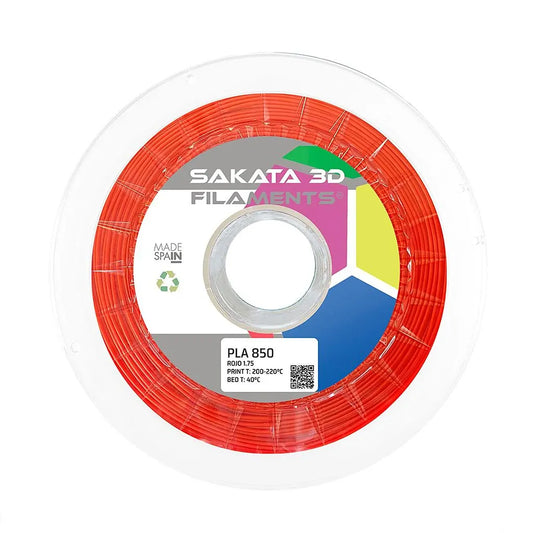 Filamento de ácido poliláctico 850 tono carmesí 1.75mm 1kg – Sakata 3D