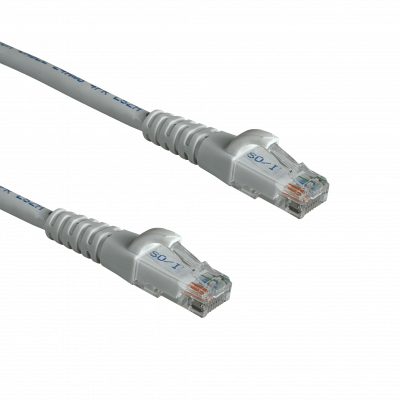 CP6G-03-4. LINKMADE Pack de 4 Cables Patch CAT6 Gris LSZH 30cm Moldeados Multifilar 4x0,3m
