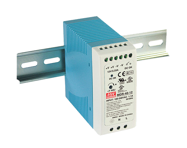 Fuente de poder Riel DIN 40W plástico MDR-40 - 24V
