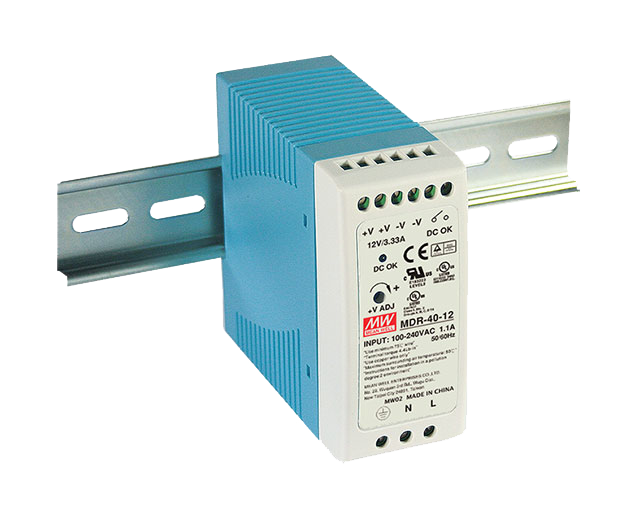 Fuente de poder Riel DIN 40W plástico MDR-40 - 12V