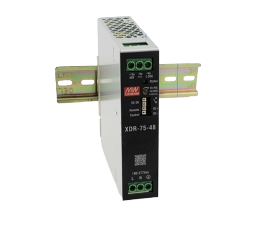 Fuente de Poder Industrial DIN Rail Mean Well XDR-75 75W AC/DC Ultra Slim - 36V