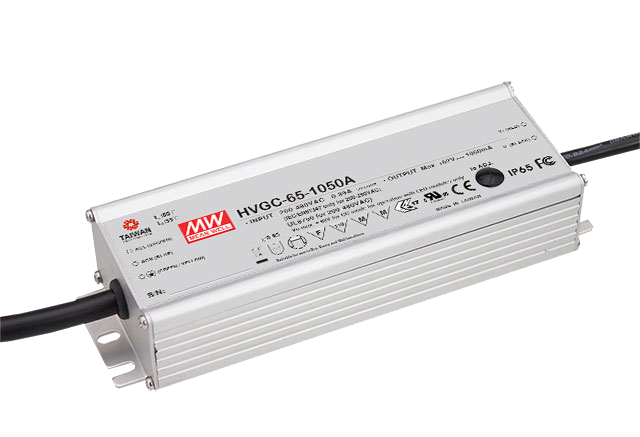 Driver LED corriente carcasa metal 65W HVGC-65 - 500mA (comúnmente usado) - AB - Ajuste Potenciómetro (Io) + 3 en 1