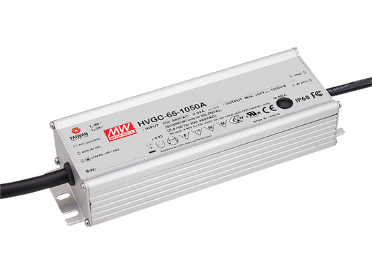 Driver LED corriente carcasa metal 65W HVGC-65 - 500mA (comúnmente usado) - AB - Ajuste Potenciómetro (Io) + 3 en 1