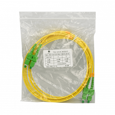 JFSAA3. 3m SC/APC-SC/APC Monomodo SM Dúplex Latiguillo de fibra 9/125µm LSZH