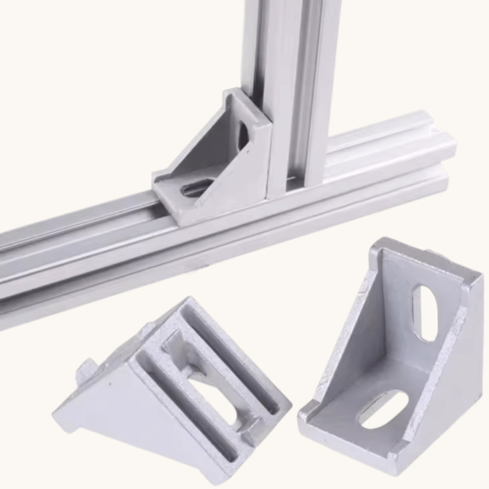 Soporte ángulo 90° Para perfil TSlot 45x45 (Pack 4 unds)